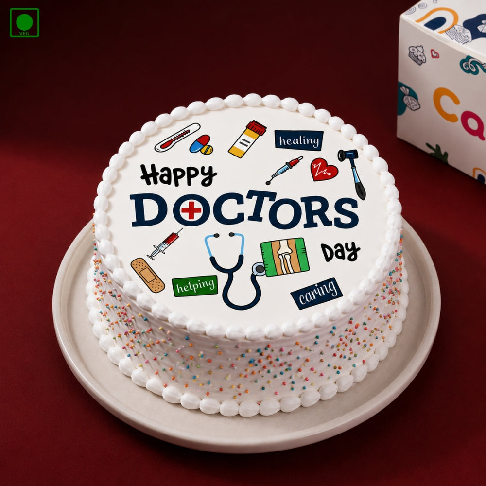 Happy Doctor's Day Cake - Gurgaon, Delhi & Noida