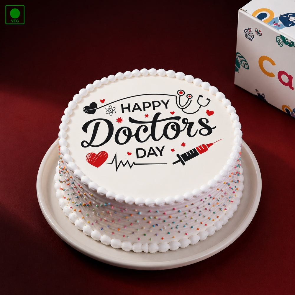 Happy Doctors Day Photo Cake - Gurgaon, Delhi & Noida