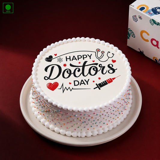 Happy Doctors Day Photo Cake - Gurgaon, Delhi & Noida