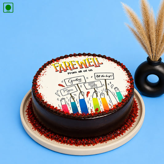 Happy Farewell Truffle Poster Cake - Gurgaon & Delhi NCR | Cakofy