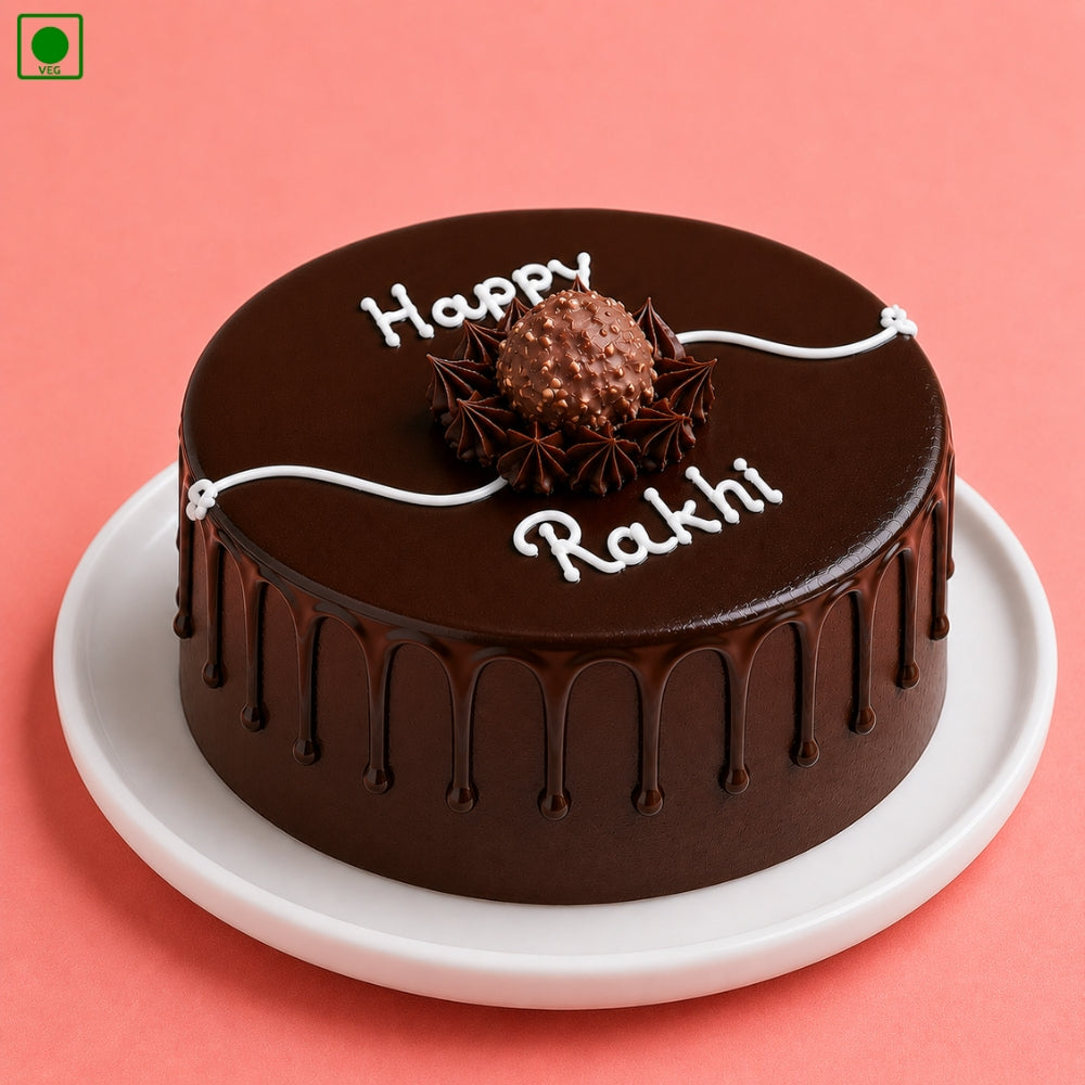 Happy Rakhi Chocolate Drip Cake - Gurgaon, Delhi & Noida