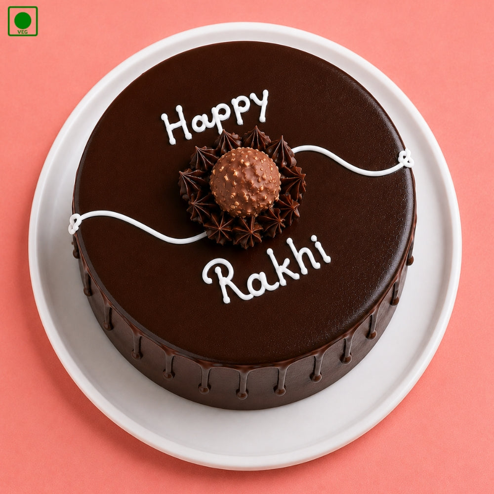 Happy Rakhi Chocolate Drip Cake - Gurgaon, Delhi & Noida