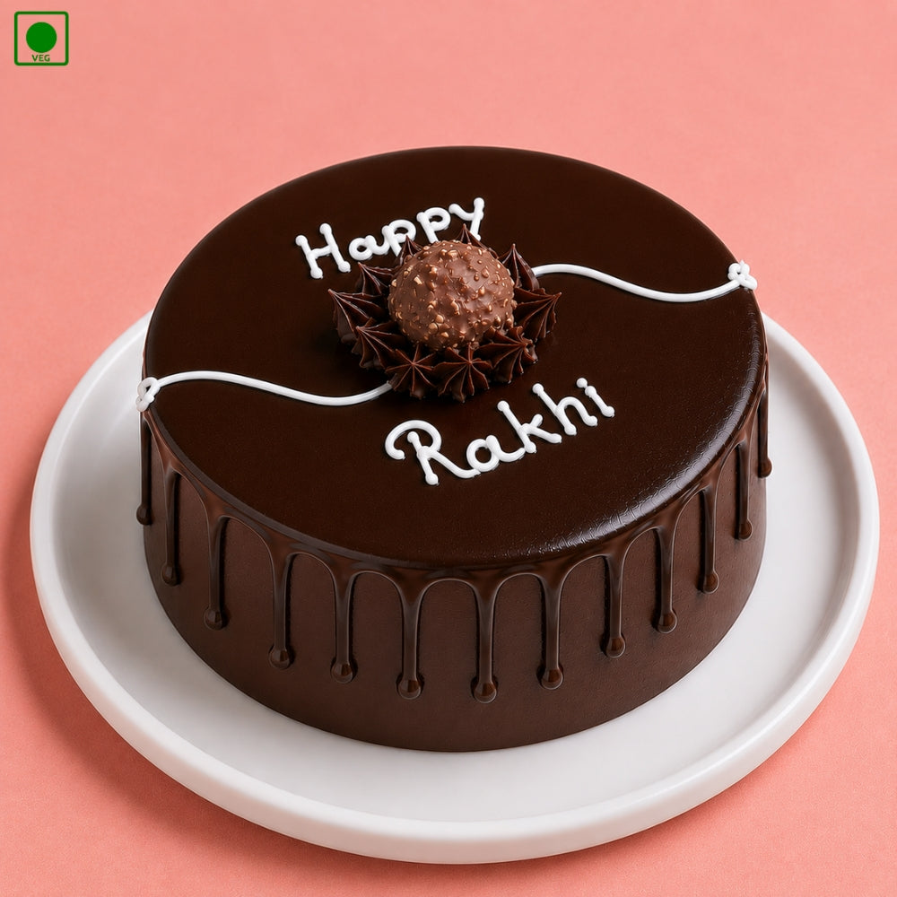 Happy Rakhi Chocolate Drip Cake - Gurgaon, Delhi & Noida