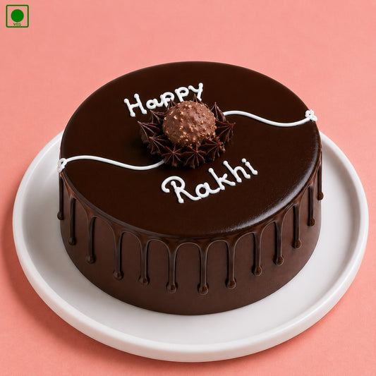 Happy Rakhi Chocolate Drip Cake - Gurgaon, Delhi & Noida