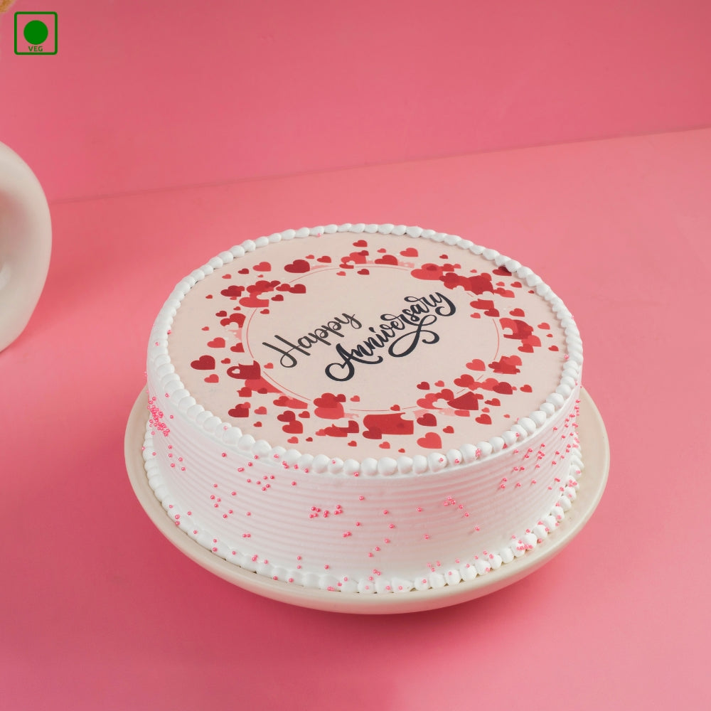 Happy Anniversary Love Poster Cake - Gurgaon, Delhi & Noida
