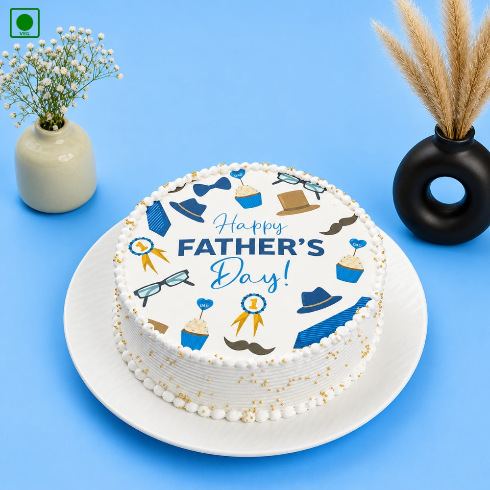 Happy Father's Day Poster Cake - Gurgaon, Delhi & Noida