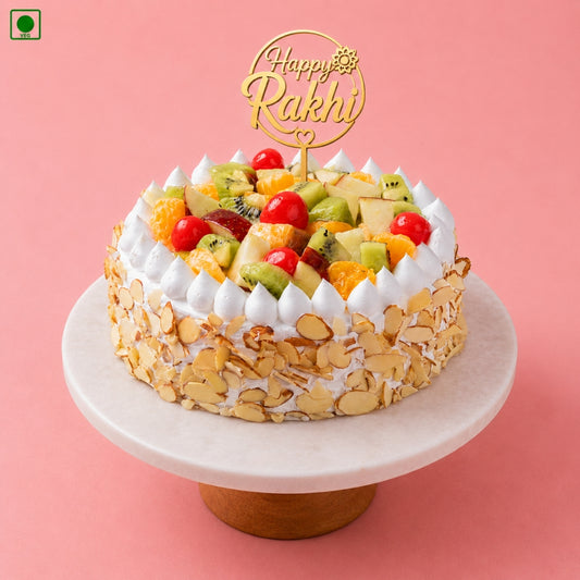 Happy Rakhi Fresh Fruit Cake – Gurgaon, Delhi & Noida