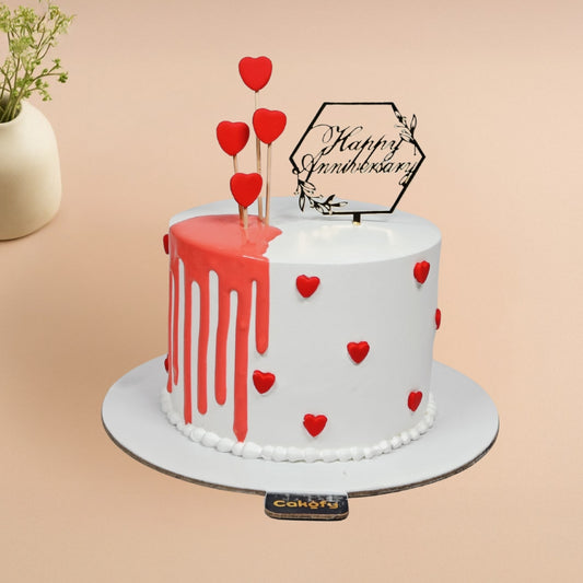 Happy Wedding Anniversary Cake - Gurgaon & Delhi NCR | Cakofy