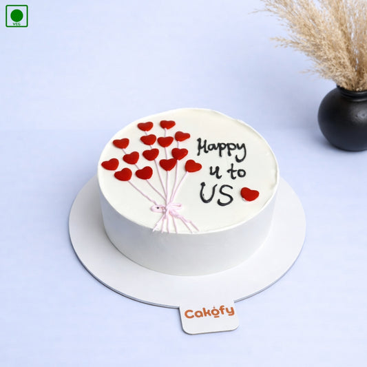 Heart Balloon Cake – Gurgaon & Delhi NCR | Cakofy