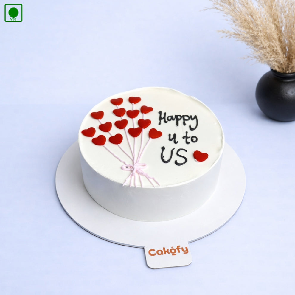 Heart Balloon Cake – Gurgaon & Delhi NCR | Cakofy