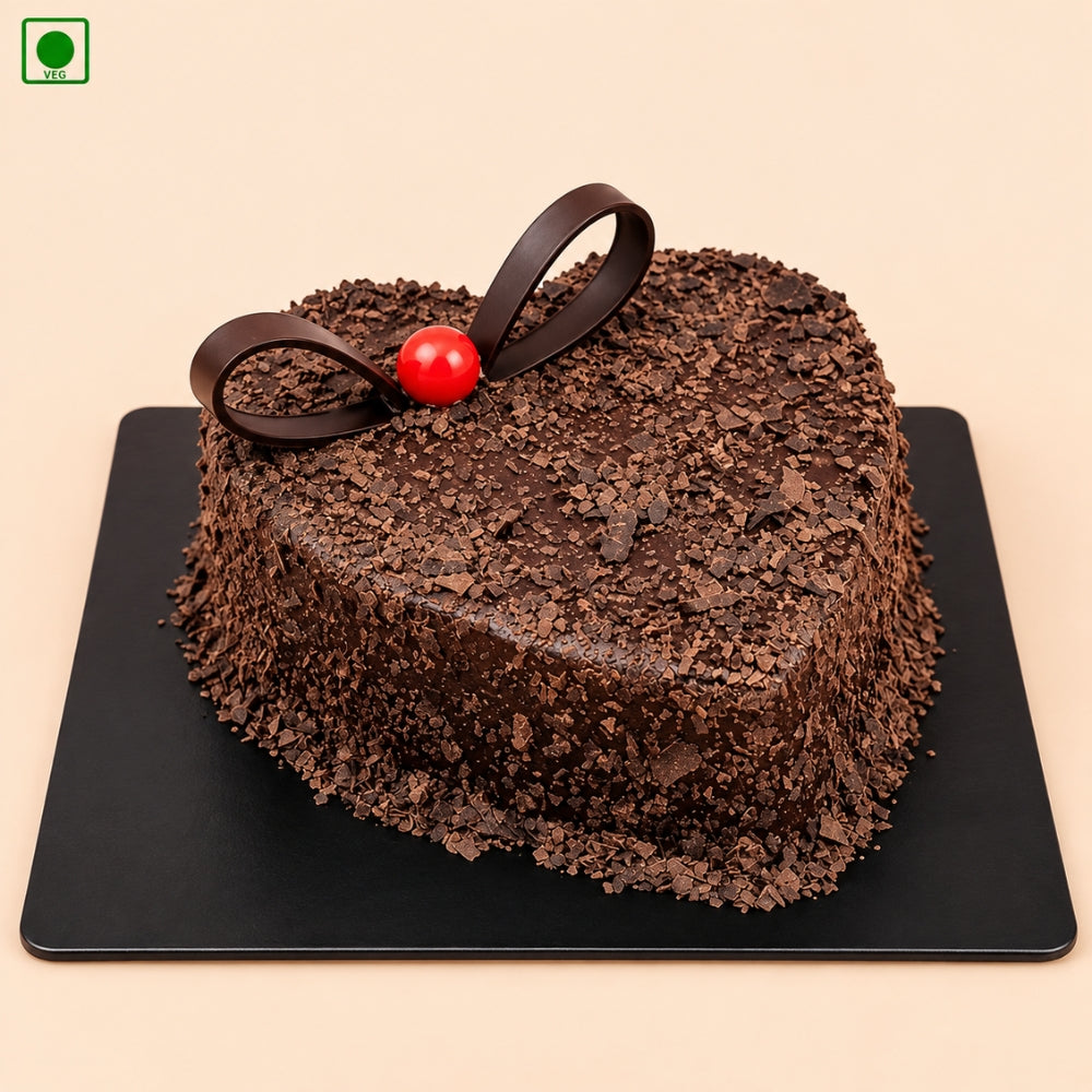 Heart Shaped Choco Cake - Gurgaon, Delhi & Noida