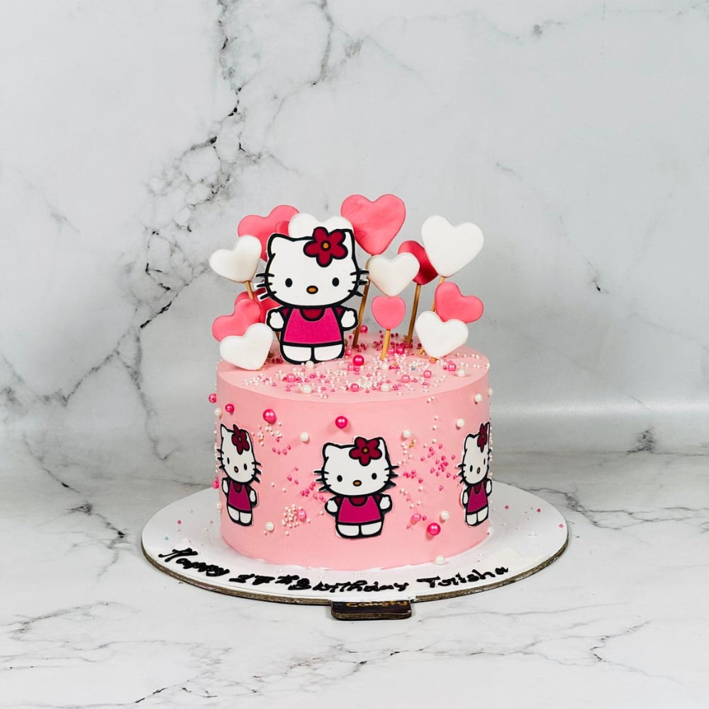 Hello Kitty Theme Designer Birthday Cake - Gurgaon & Delhi NCR | Cakofy