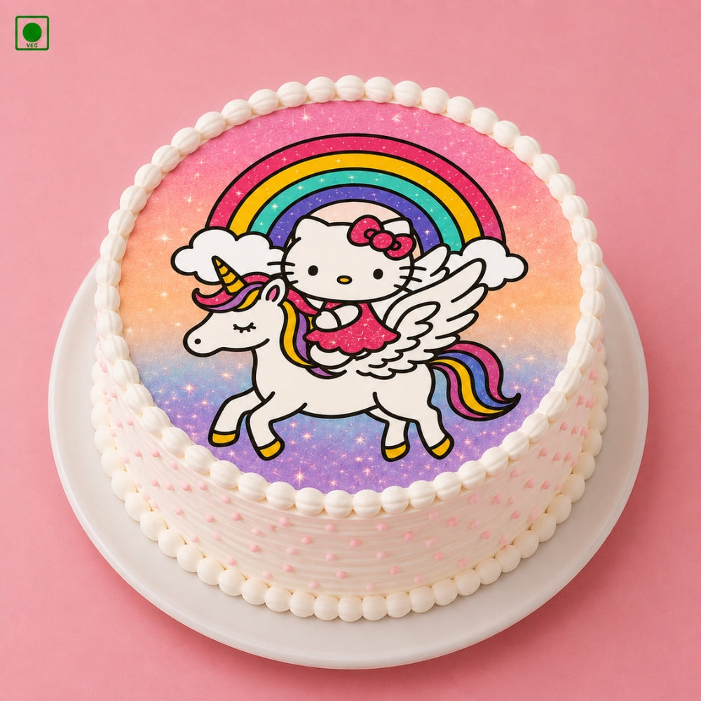 Hello Kitty Unicorn Cake - Gurgaon, Delhi & Noida