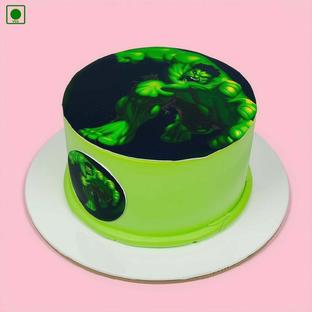 Hulk Green Theme Cake - Gurgaon, Delhi & Noida