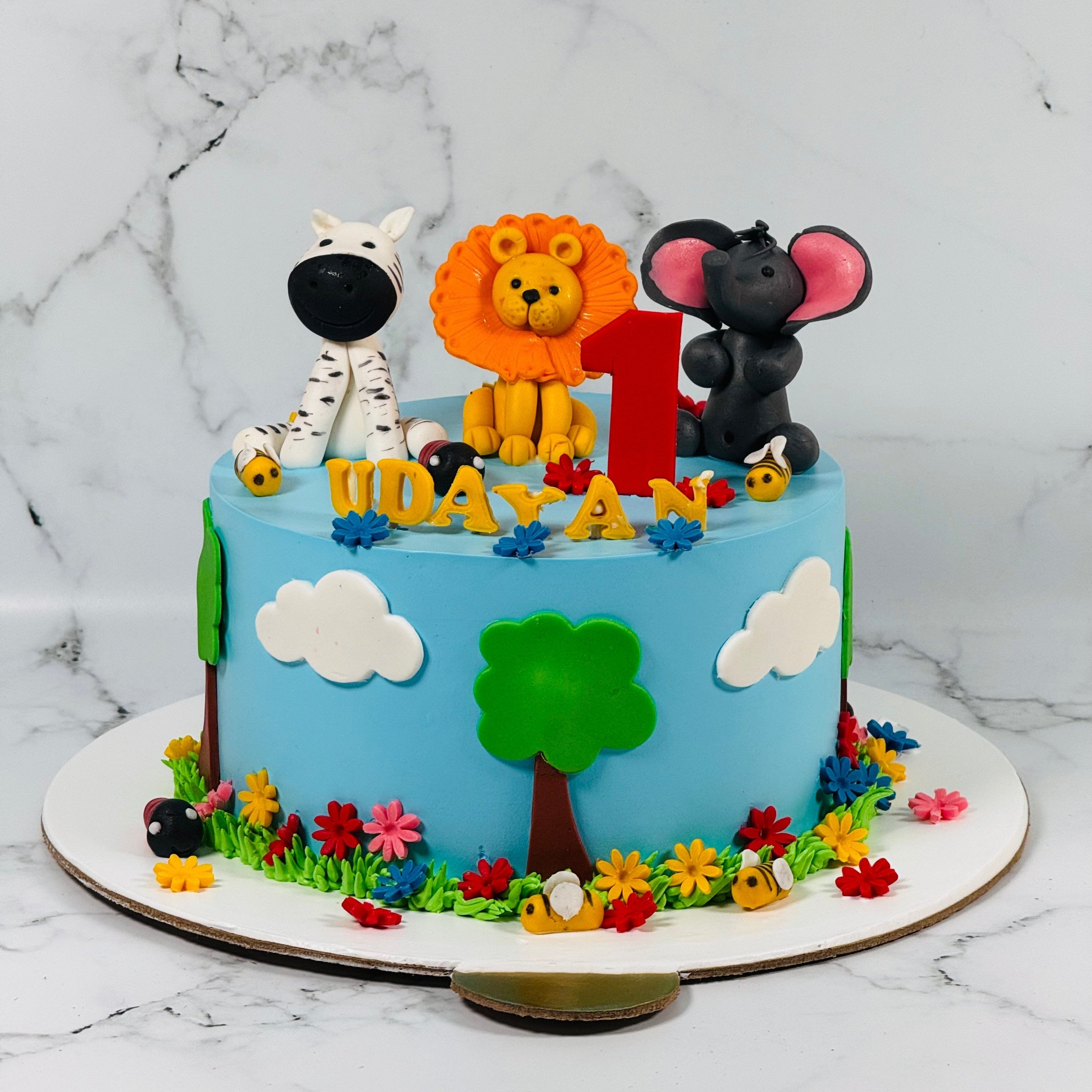 Jungle Theme Cake