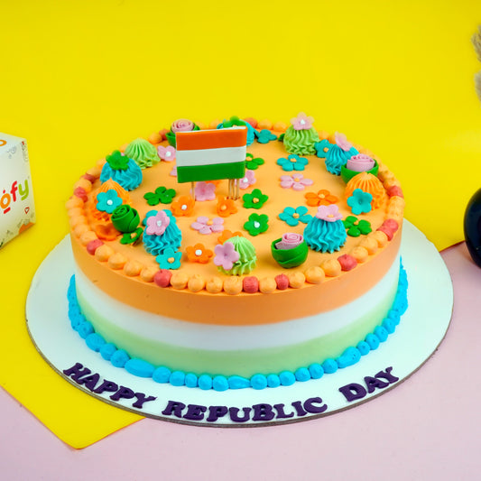 Indian Flag Theme Cake - Gurgaon & Delhi NCR | Cakofy