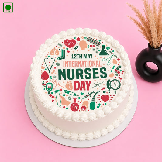 International Nurses Day Photo Cake - Gurgaon & Delhi NCR | Cakofy