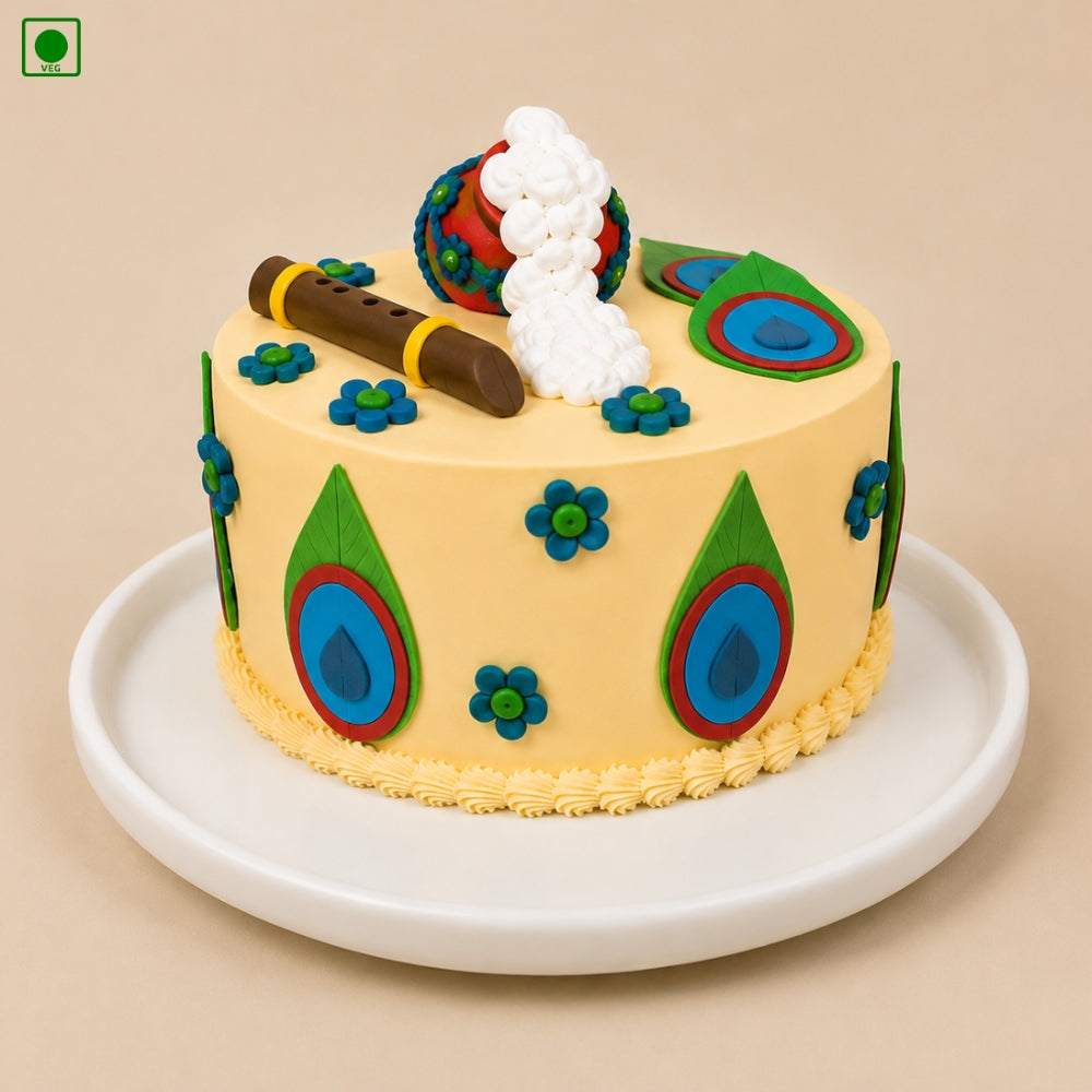 Janmashtami Flute Cake - Gurgaon, Delhi & Noida