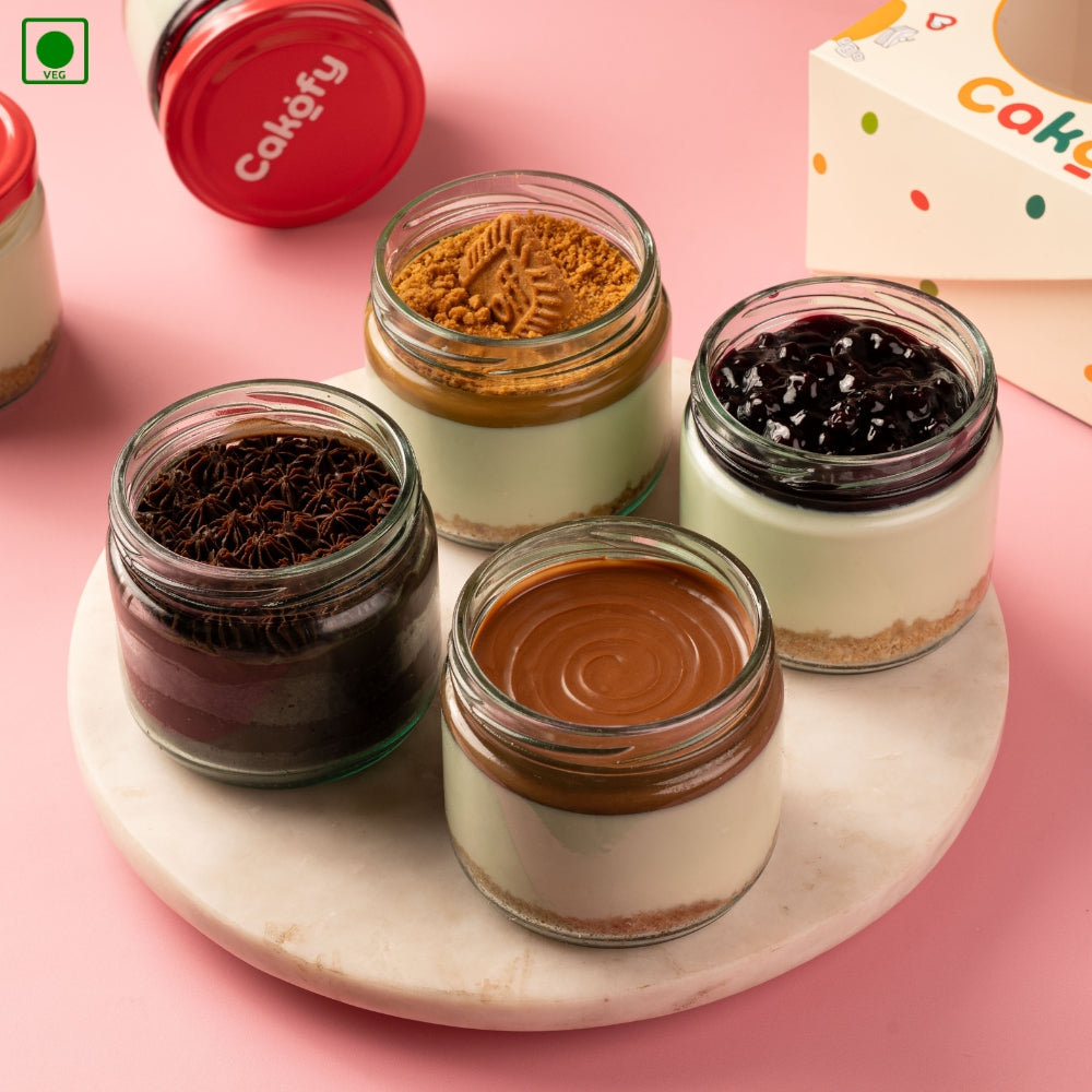 Jar Cake Combo - 4 Pcs - Gurgaon, Delhi & Noida