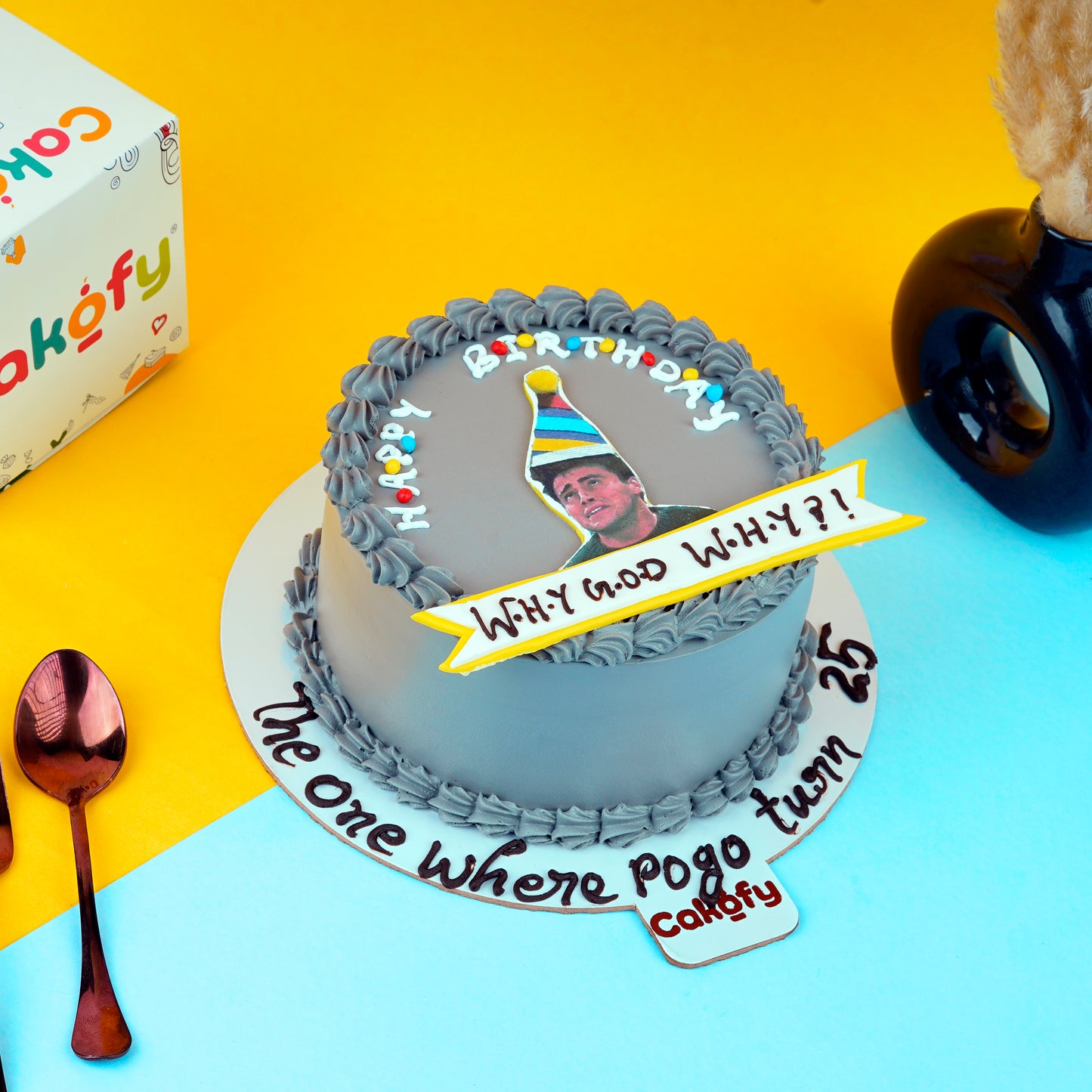 Joey Meme Photo Theme Cake - Gurgaon & Delhi NCR | Cakofy