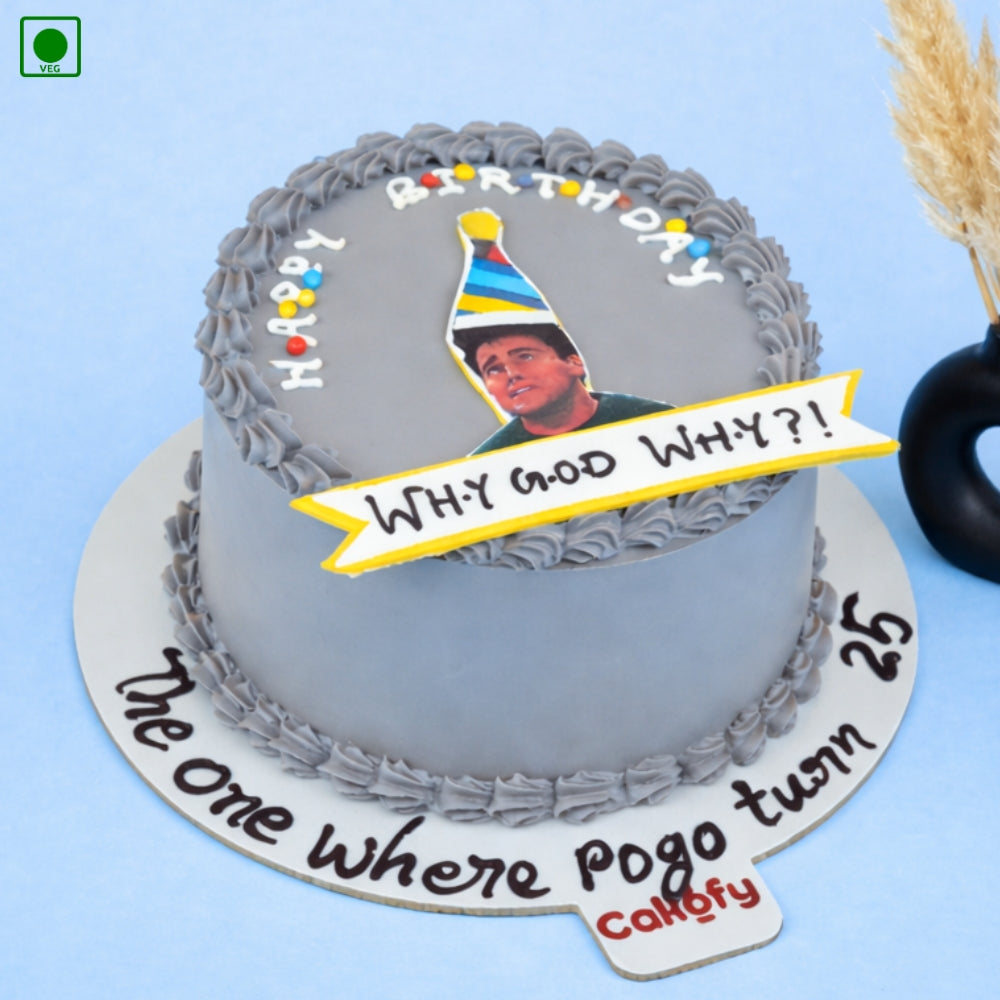 Joey Meme Photo Theme Cake - Gurgaon & Delhi NCR | Cakofy