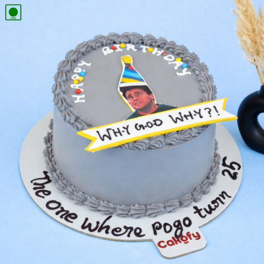 Joey Meme Photo Theme Cake - Gurgaon & Delhi NCR | Cakofy