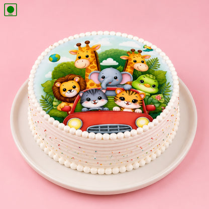 Jungle Safari Ride Cake – Gurgaon, Delhi & Noida