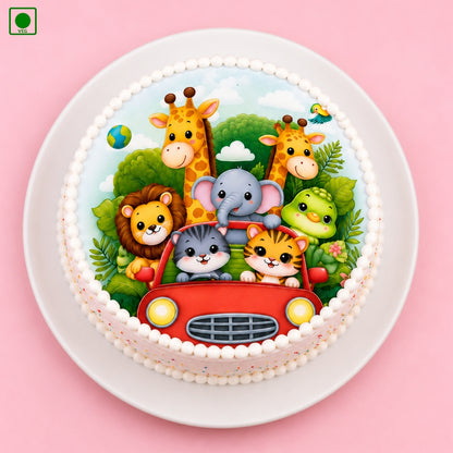 Jungle Safari Ride Cake – Gurgaon, Delhi & Noida