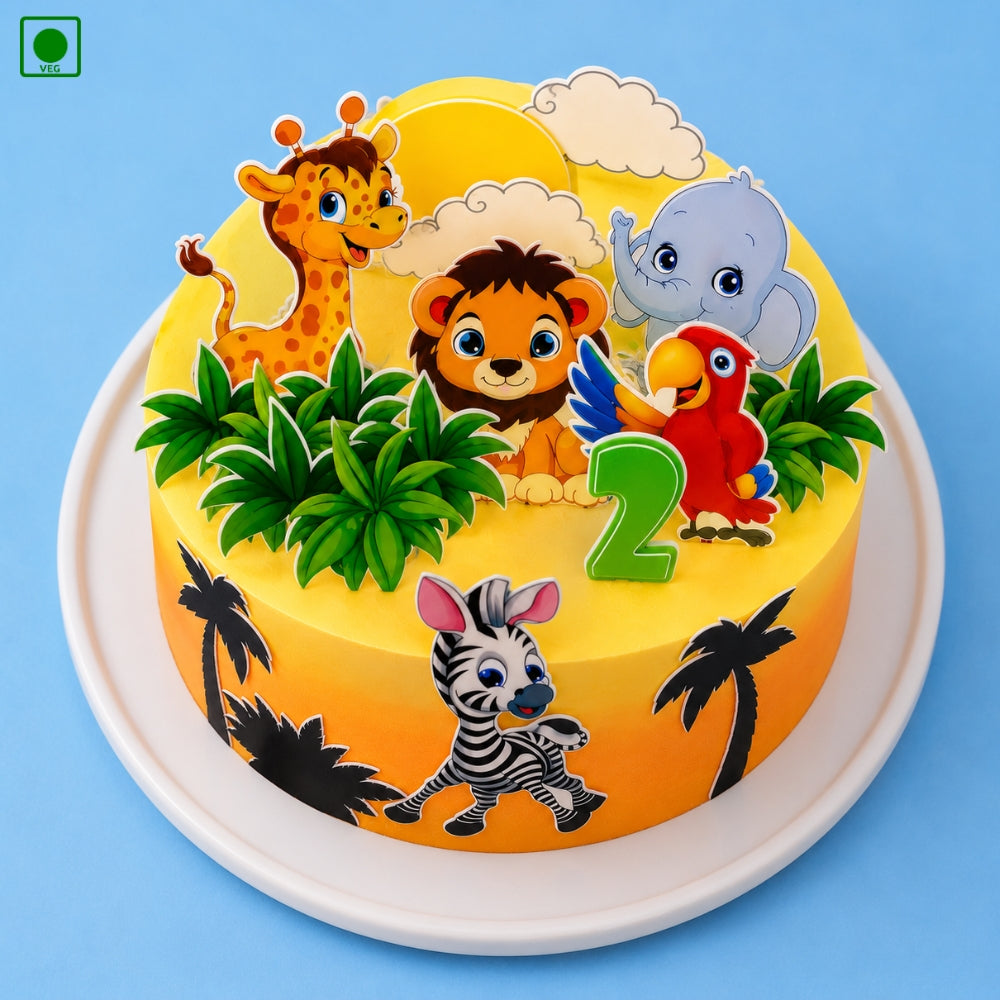 Jungle Safari Zebra Cake