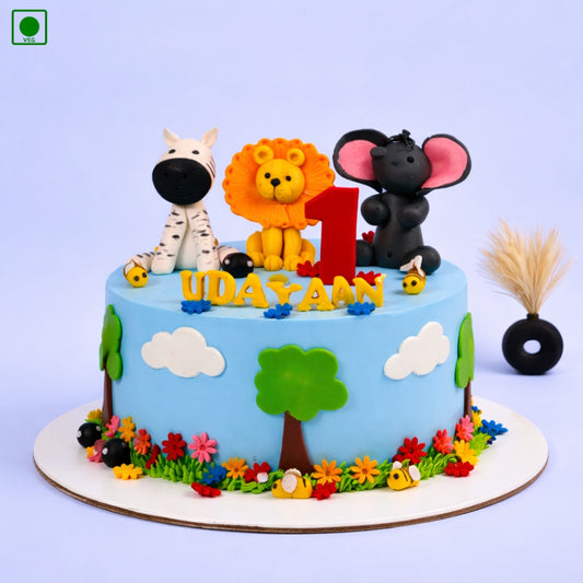 Jungle Theme Cake – Gurgaon & Delhi NCR | Cakofy