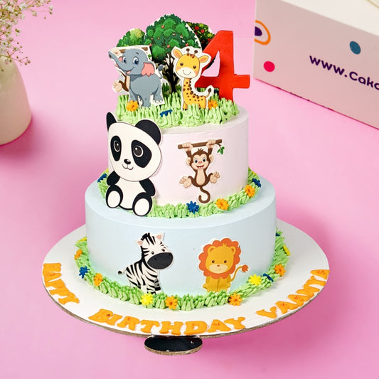 Jungle Family Cake - Gurgaon & Delhi NCR | Cakofy