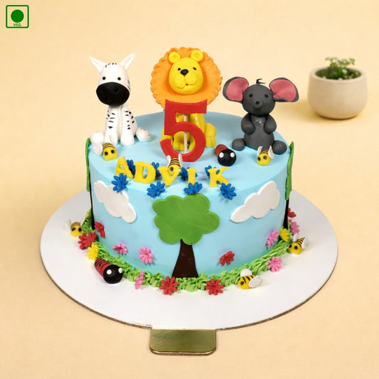 Jungle Tree Theme Designer Cake - Gurgaon & Delhi NCR | Cakofy