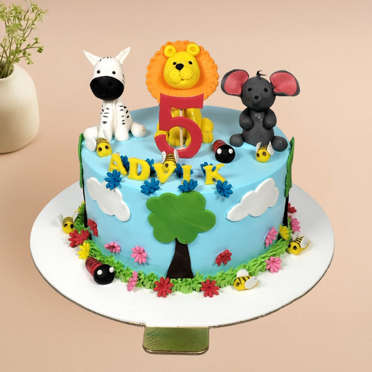 Jungle Tree Theme Designer Cake - Gurgaon & Delhi NCR | Cakofy
