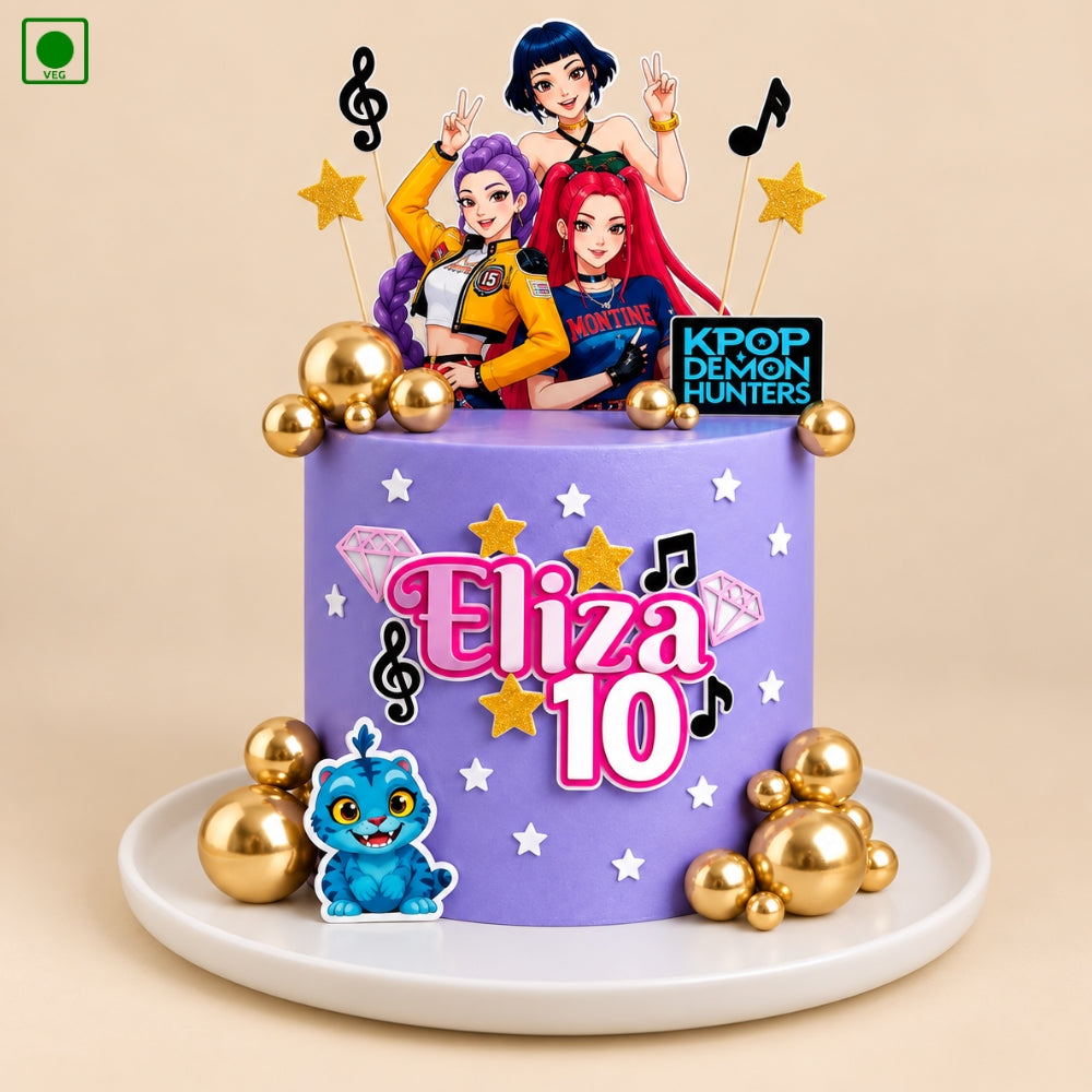 K-Pop Disco Party Cake - Gurgaon, Delhi & Noida