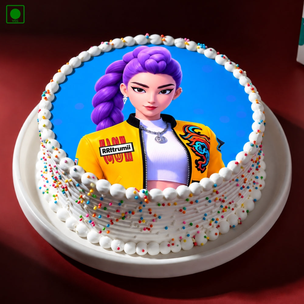 KPop Girl Theme Cake - Gurgaon, Delhi & Noida