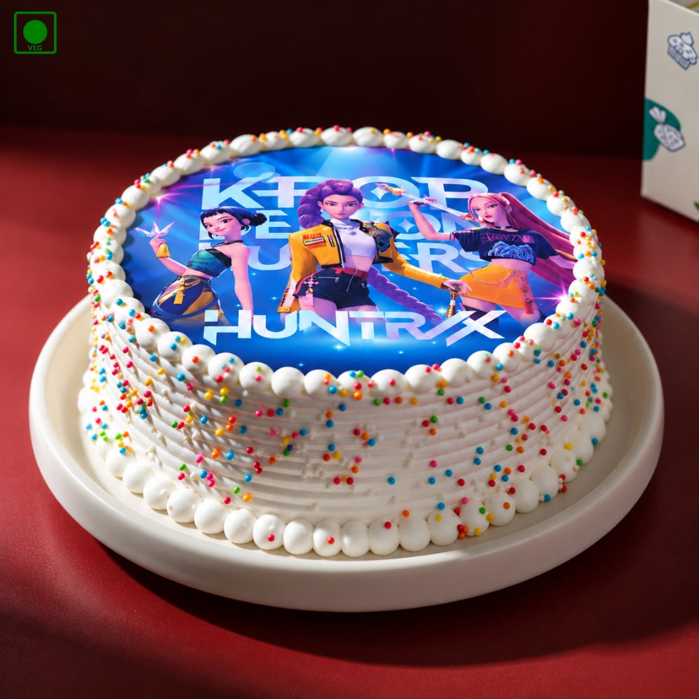 K-Pop Hunters Theme Cake - Gurgaon, Delhi & Noida