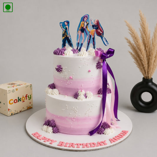 K-Pop Princess Theme Cake - Gurgaon & Delhi NCR | Cakofy