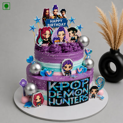 K-Pop Star Two Tier Cake - Gurgaon, Delhi & Noida
