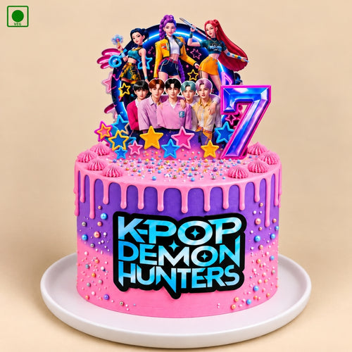 KPop Demon Hunters Cake - Gurgaon, Delhi & Noida