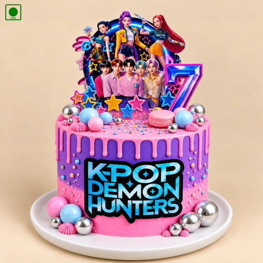KPop Demon Hunters Cake - Gurgaon, Delhi & Noida
