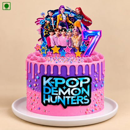 KPop Demon Hunters Cake - Gurgaon, Delhi & Noida