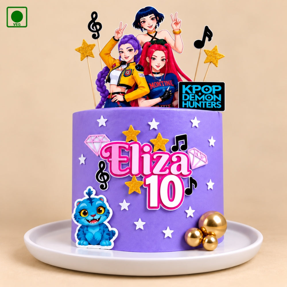 KPop Disco Party Cake - Gurgaon, Delhi & Noida