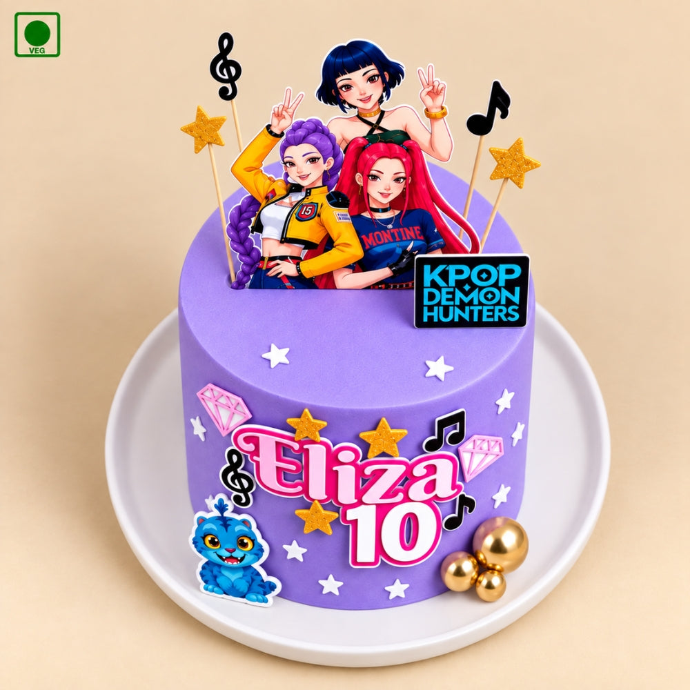 KPop Disco Party Cake - Gurgaon, Delhi & Noida