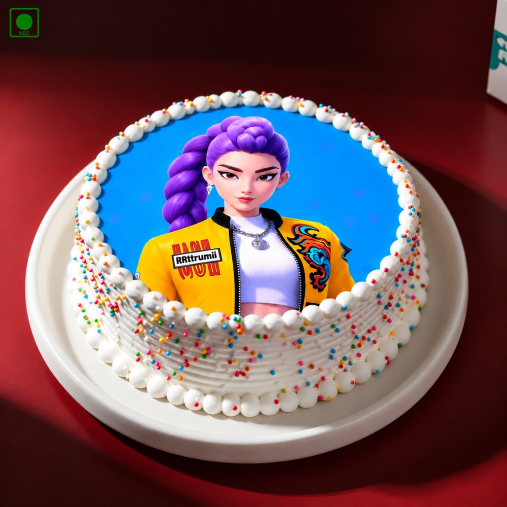 KPop Girl Theme Cake - Gurgaon, Delhi & Noida