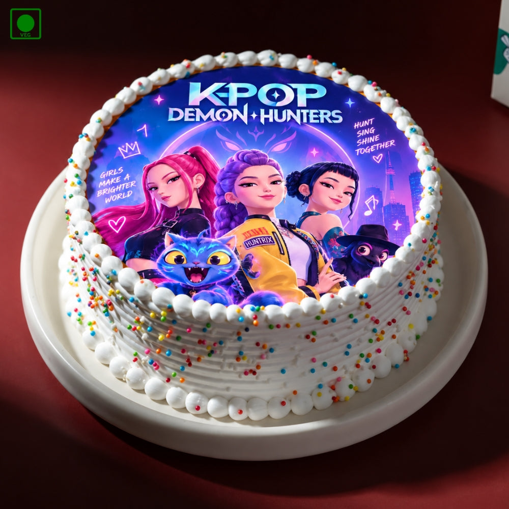 KPop Hunters Character Cake - Gurgaon, Delhi & Noida