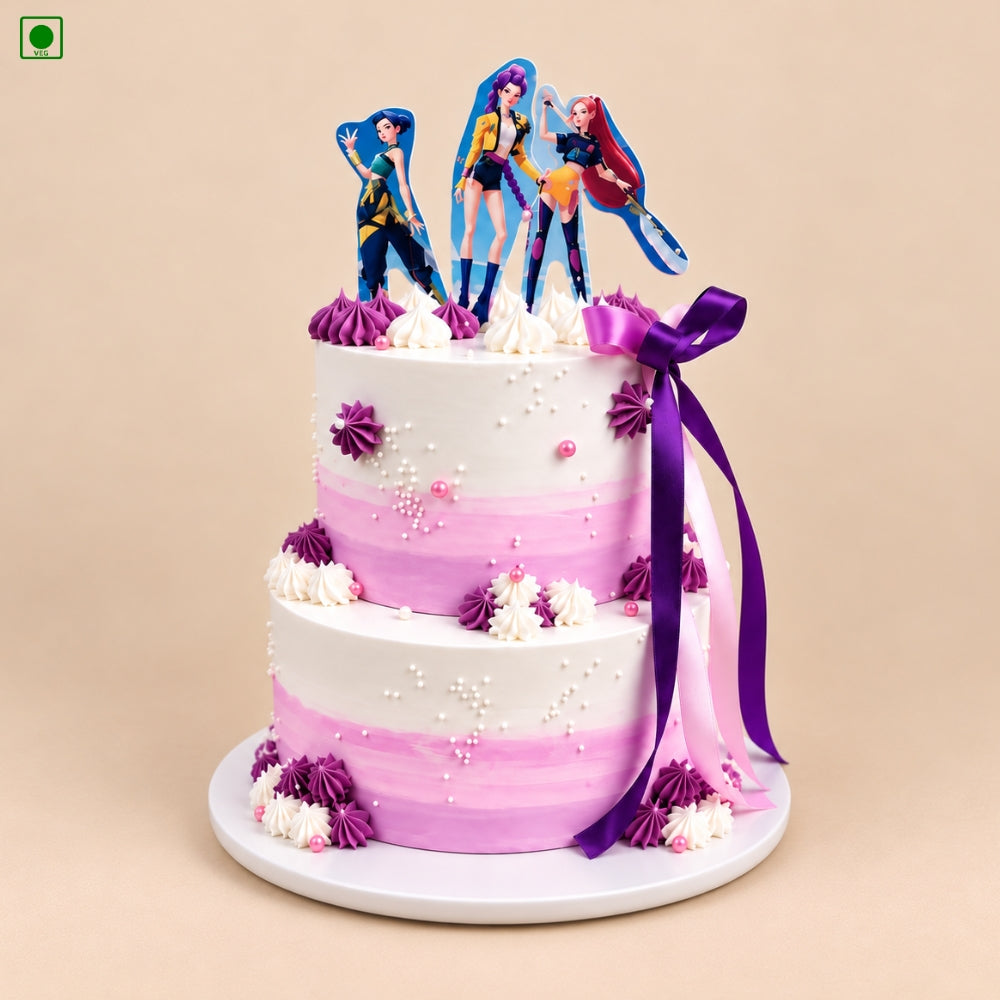 KPop Princess Theme Cake - Gurgaon, Delhi & Noida