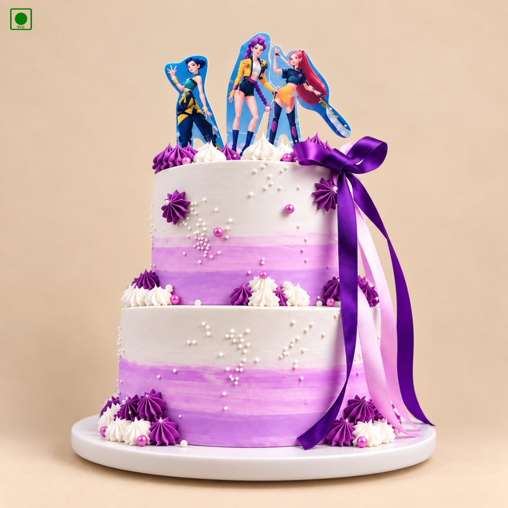 KPop Princess Theme Cake - Gurgaon, Delhi & Noida
