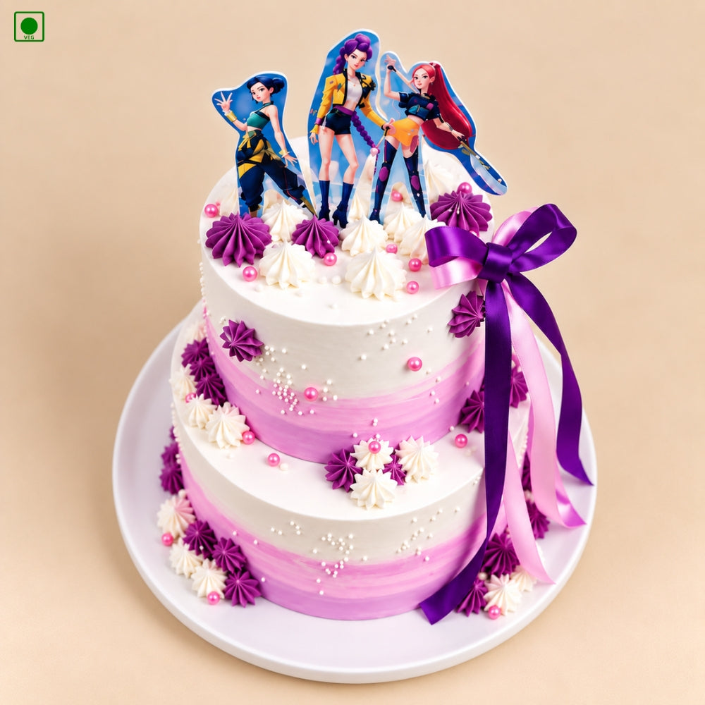 KPop Princess Theme Cake - Gurgaon, Delhi & Noida