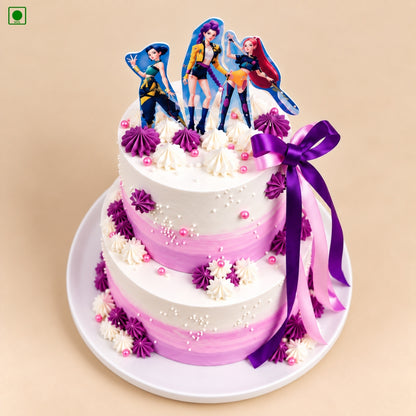 KPop Princess Theme Cake - Gurgaon, Delhi & Noida