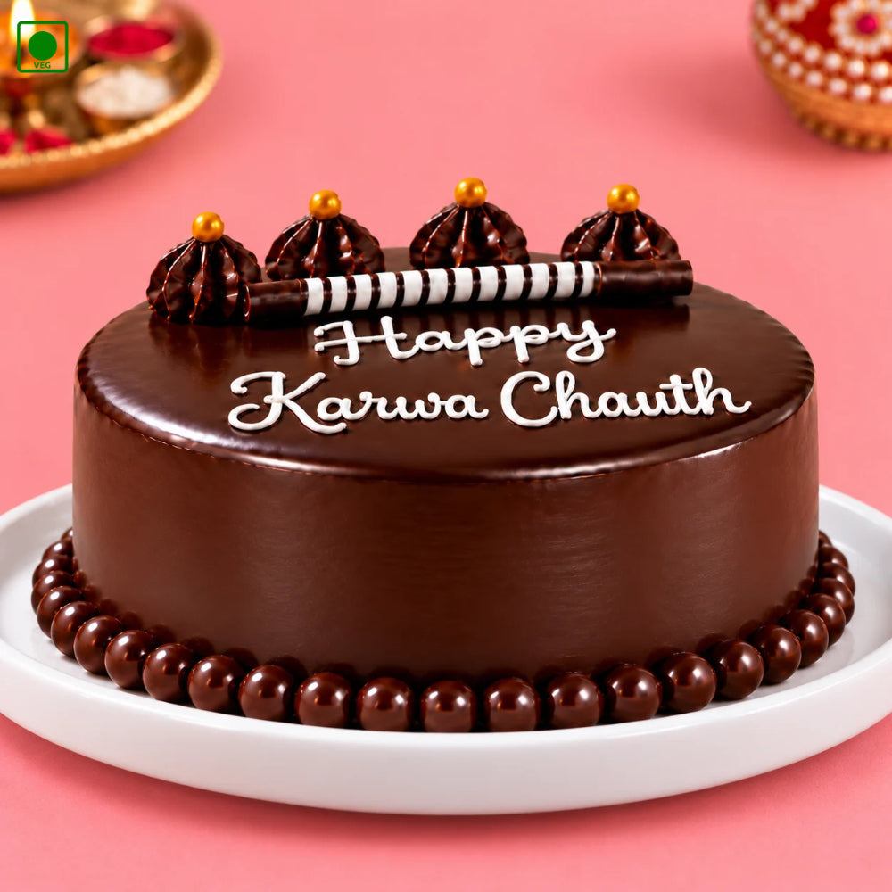  Karwa Chauth Chocolate Cake - Gurgaon, Delhi & Noida